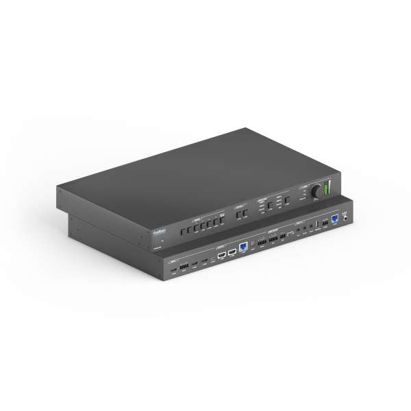 PureTools - Seamless Matrix 4x2, 4K, HDMI & HDBaseT Ausgang, Audio Embed /De-Embedding GUI