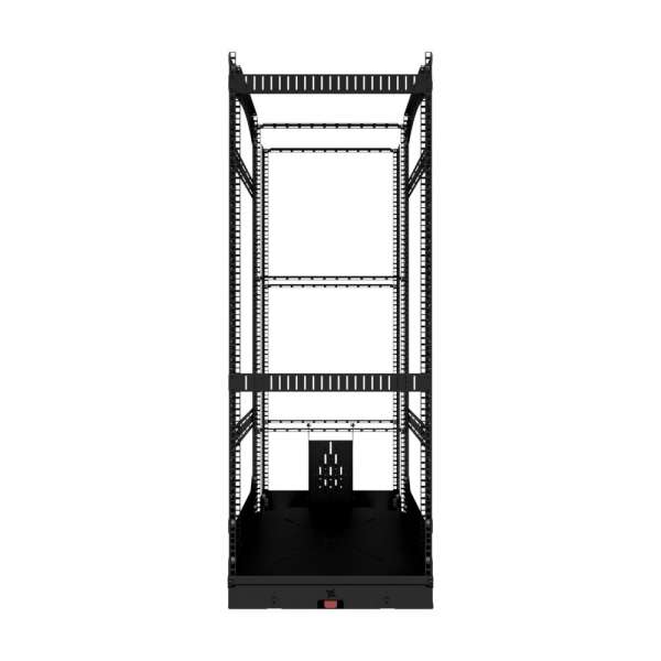 19" Auszieh- und drehbares Rack 28RU, 130kg Traglast, 490B x 498T x 1327H