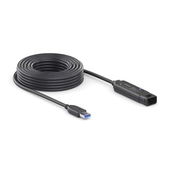 USB 3.2 Gen. 1x1 Aktiv Verlängerung - schwarz - 10,0m