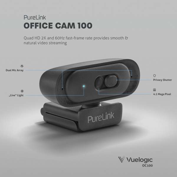 Vuelogic - Webcam für Personal Office und Live-Streaming, Fernunterricht