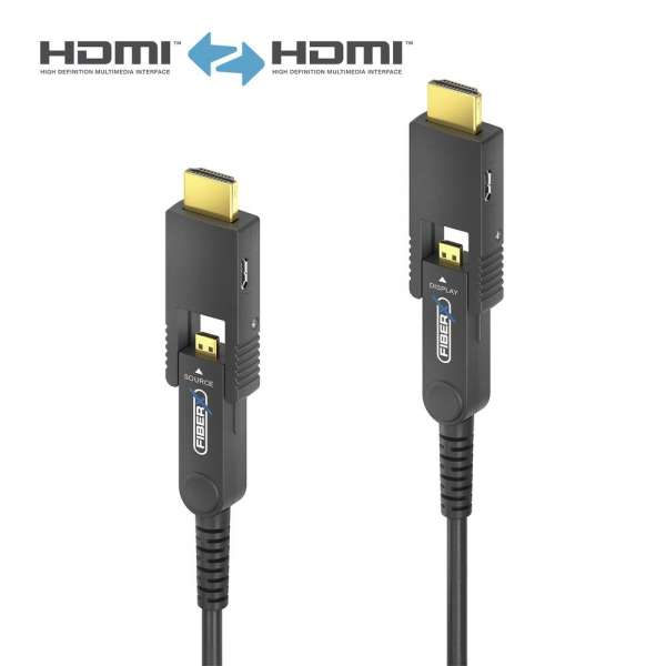 FiberX Serie - Micro HDMI/HDMI 4K Glasfaser Verlängerung - 30m