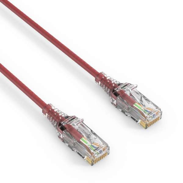 CAT 6 Patchkabel. SLIM - UTP - LSOH - rot - 1,50m