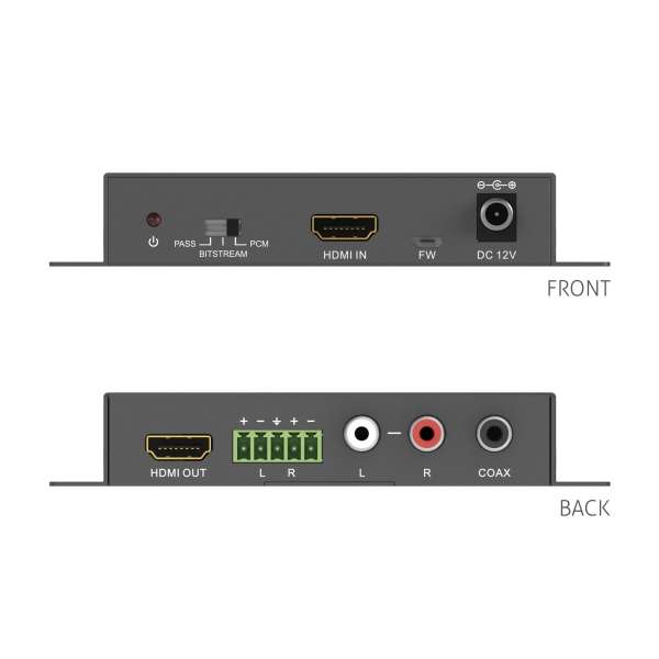 PureTools - HDMI Audio De-Embedder, 4K (60Hz 4:4:4)