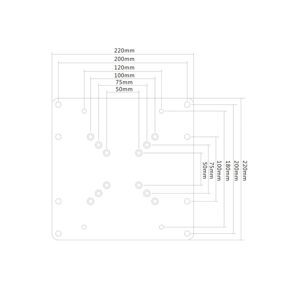 Adaptateur VESA - MyWall Hera Adaptateur Noir - VESA 200x200mm