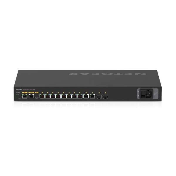 NETGEAR - M4250 12-Port 10G2XF PoE++ Stapelbarer Managed Switch (720W PSU)