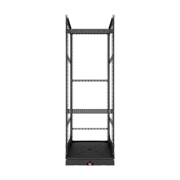 19" Auszieh- und drehbares Rack 32RU, 130kg Traglast, 490B x 498T x 1505H