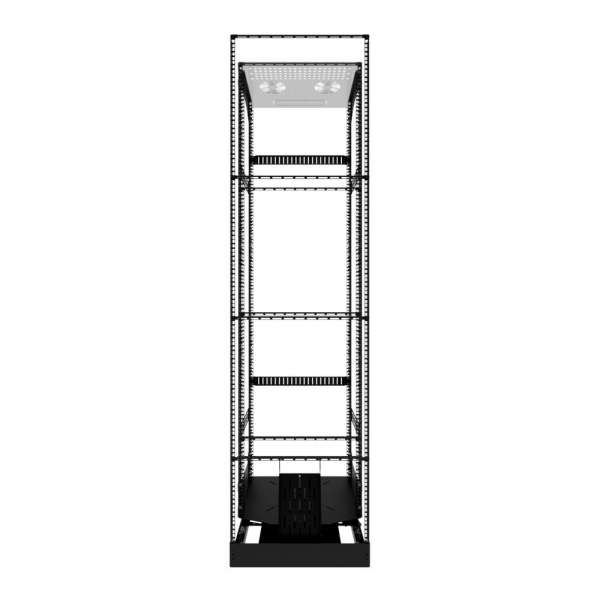 19" Ausziehbares und drehbares Rack 40RU, 125 kg Belastung, 490B X 615T X 1862H