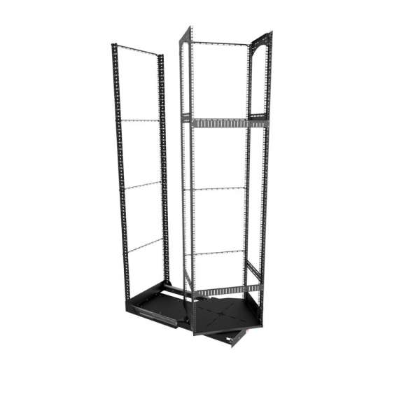 19" Ausziehbares und drehbares Rack 42RU, 125 kg Last, 490B X 498T X 1950H