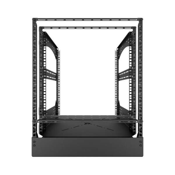 19" Auszieh- und drehbares Rack 12RU, 160kg Traglast, 490B x 510T x 606H