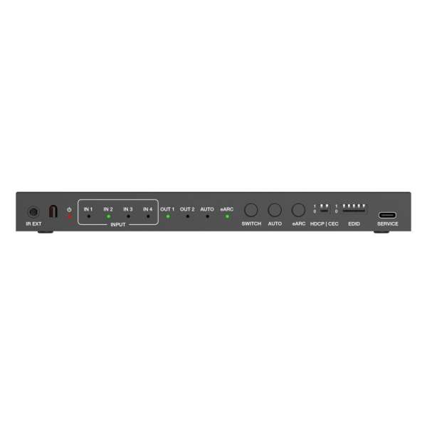 PureTools - 4x1 HDMI 2.1 Switch - 48Gbps - 8K (60Hz 4:2:0) 12 bit, Audio De-Embedding und Signal Management