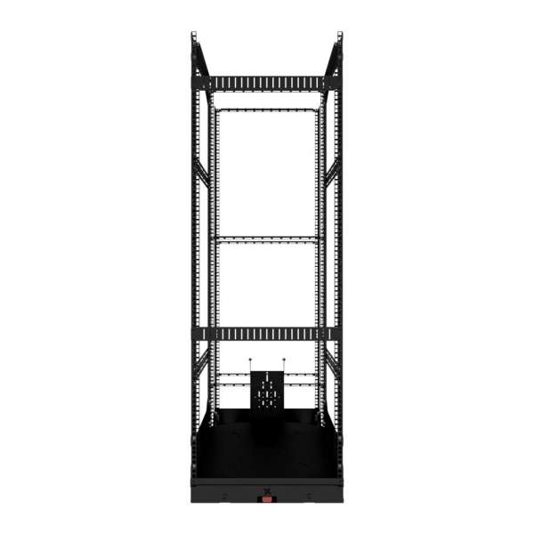 19" Auszieh- und drehbares Rack 32RU, 130kg Traglast, 490B x 608T x 1505H