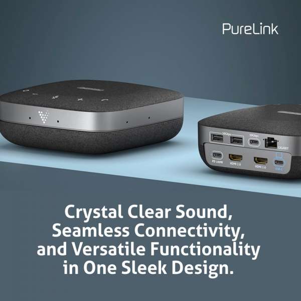 Vuelogic - Speaker Dock - Kombination aus Lautsprecher, Mikrofon und Docking Station - 4K-Unterstützung