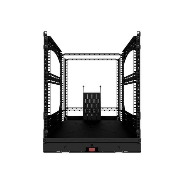 19" Auszieh- und drehbares Rack 12RU, 200kg Traglast, 490B x 608T x 606H