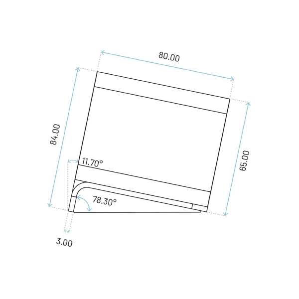 mediahub2 - 5 -Slot, freistehend, On-Table Design - schwarzes Gehäuse und mattschwarze Module. 2 Steckdosen + 1 Leerplatz. Buchse - DE. Stecker - Wieland GST18