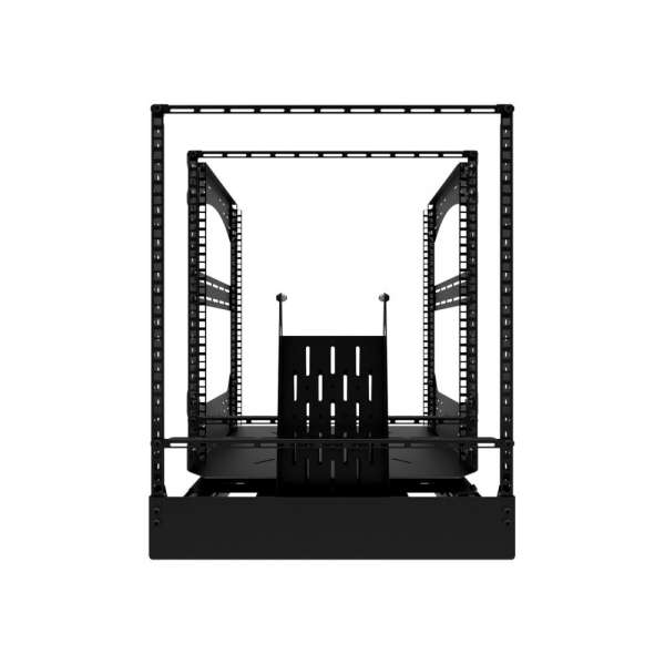 19" Auszieh- und drehbares Rack 12RU, 200kg Traglast, 490B x 608T x 606H