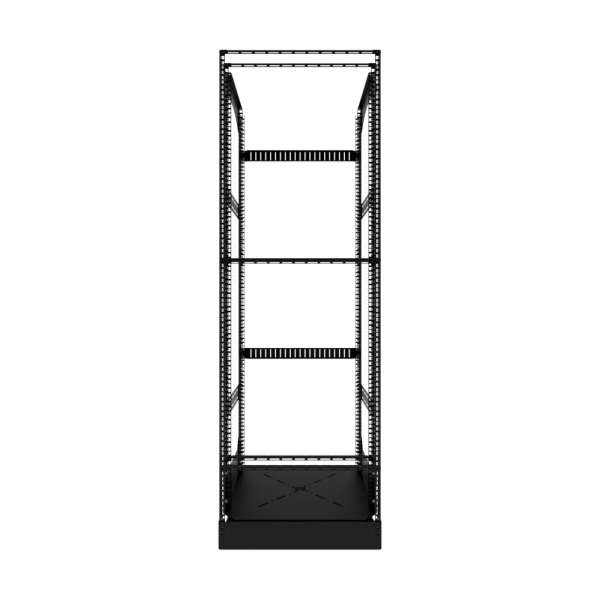 19" Auszieh- und drehbares Rack 32RU, 200kg Traglast, 490B x 510T x 1498H