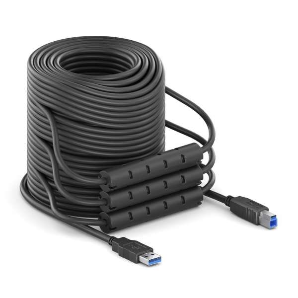 USB 3.2 Gen. 1x1 Aktiv Kabel - schwarz - 25,0m
