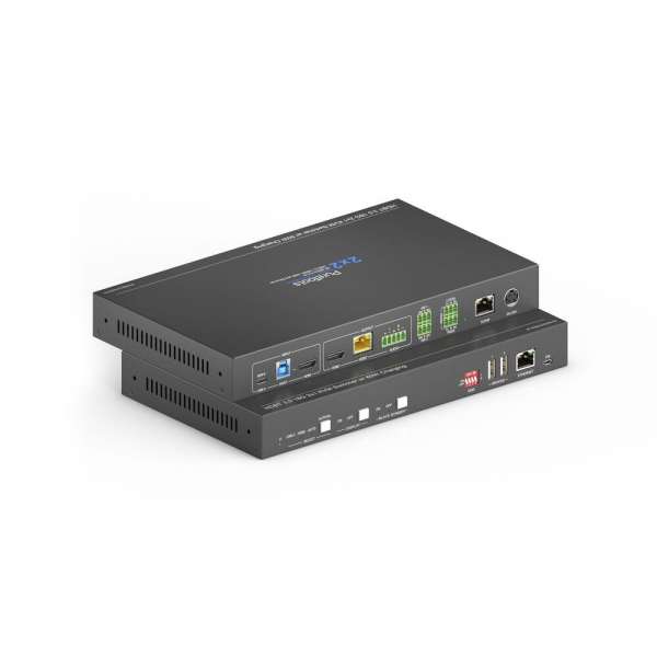 PureTools - HDBaseT 3.0 KVM Extender Set - USB-C/HDMI + USB Daten und Ethernet