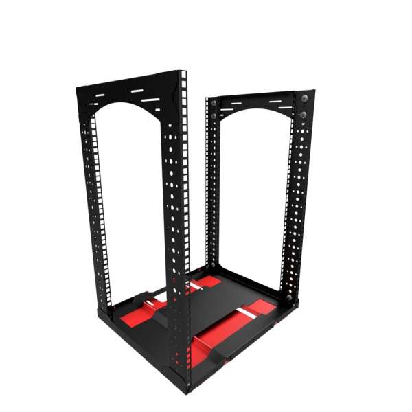 19"-Rack, abnehmbarer Sockel mit 15 HE, Tragfähigkeit 35 kg, 490 B x 422 T x 674 H