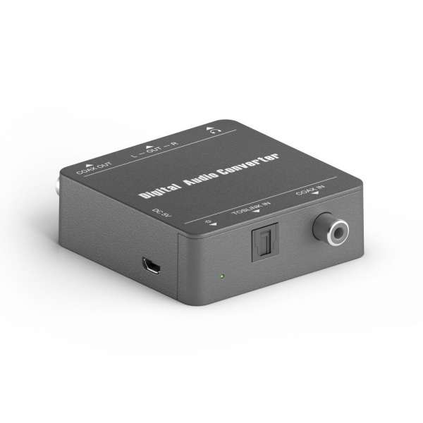 PureTools - D zu A Audio Konverter. Koaxial oder Toslink zu Analog L/R und 3,5 mm Audio.