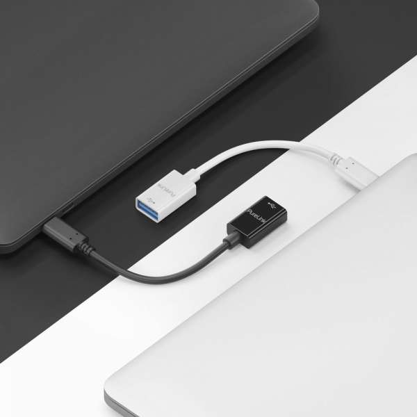 USB-C auf USB-A Adapter - USB 3.1 Gen 1 - iSerie - schwarz - 0,10m