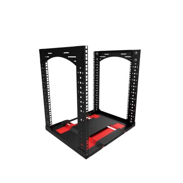 19"-Rack, abnehmbarer Sockel mit 12 HE, Tragfähigkeit 35 kg, 490 B x 422 T x 540 H