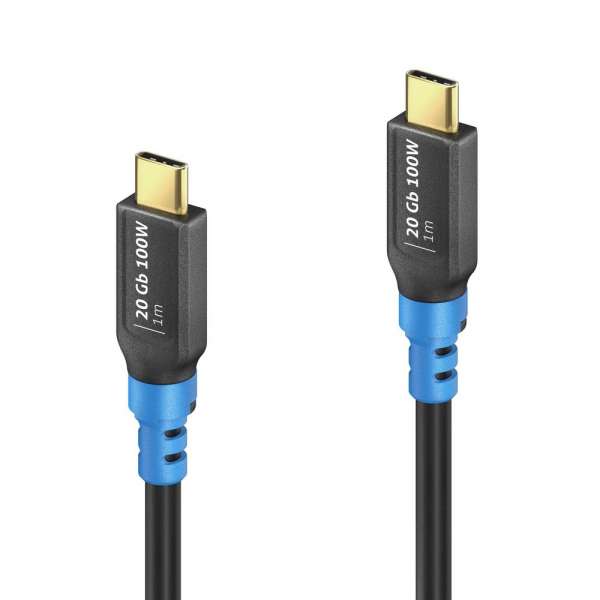 FlexInstall USB-C auf USB-C Kabel USB4 Gen2x2 20Gbps 100W 1.00m