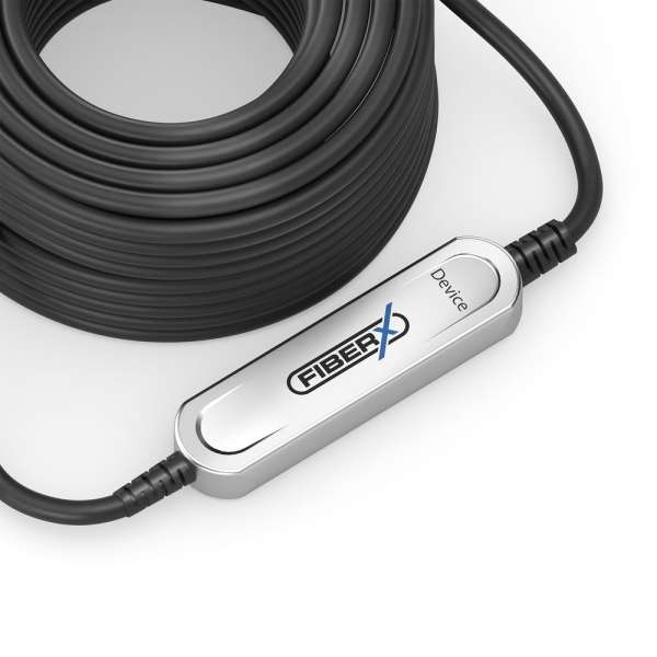 FiberX Serie - USB 3.2 Gen2x1 Glasfaser Kabel - USB-A USB-B - 35m