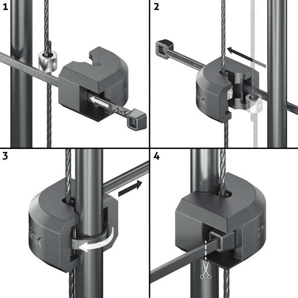 PureLink Adapter Ring Groß - 6x HDMI 4K60Hz - miniDP/DP/USB-C/Mini HDMI/Micro HDMI/DVI > HDMI, gold plated, schwarz