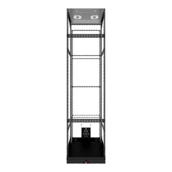 19" Ausziehbares und drehbares Rack 42RU, 125 kg Belastung, 490B X 615T X 1950H