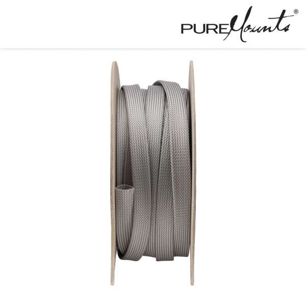 Kabelschlauch Polyester 50m Grau