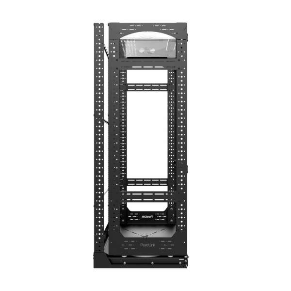 19" Auszieh- und drehbares Rack 28RU, 200kg Traglast, 490B x 510T x 1320H