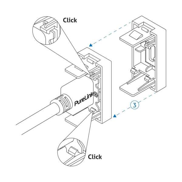mediahub2 - ICS-kompatibles HDMI F/M Verbindungskabel - 0,50m