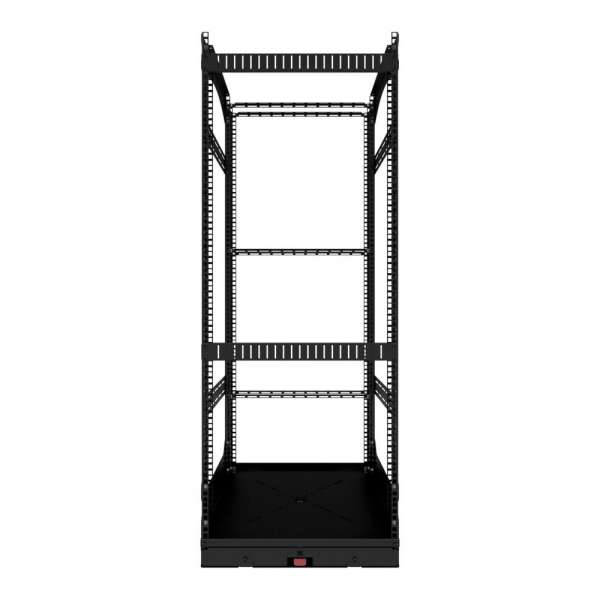 19" Auszieh- und drehbares Rack 28RU, 160kg Traglast, 490B x 510T x 1320H