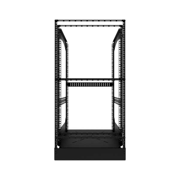 19" Auszieh- und drehbares Rack 20RU, 300kg Traglast, 490B x 510T x 963H