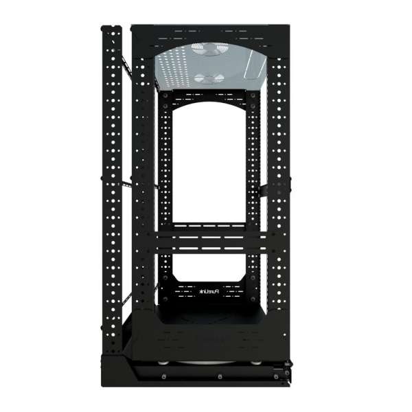 19" Auszieh- und drehbares Rack 20RU, 300kg Traglast, 490B x 510T x 963H