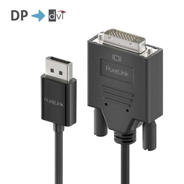 DisplayPort auf DVI Kabel - 1920x1200 - WUXGA - iSerie - schwarz - 2,00m