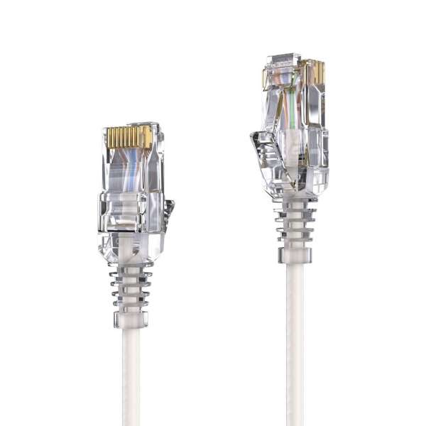 CAT 6 Patchkabel. SLIM - UTP - LSOH - weiß - 1,50m