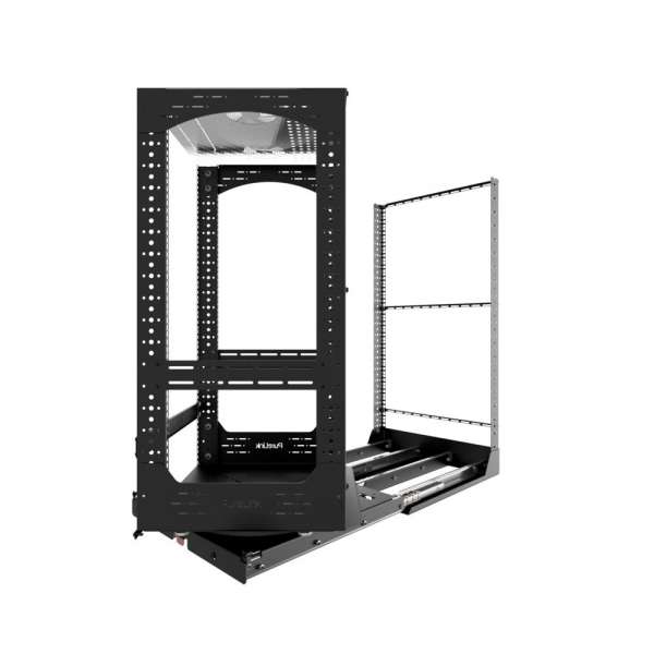 19" Auszieh- und drehbares Rack 20RU, 300kg Traglast, 490B x 510T x 963H