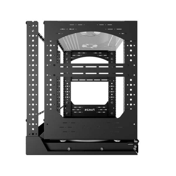 19" Auszieh- und drehbares Rack 12RU, 160kg Traglast, 490B x 510T x 606H