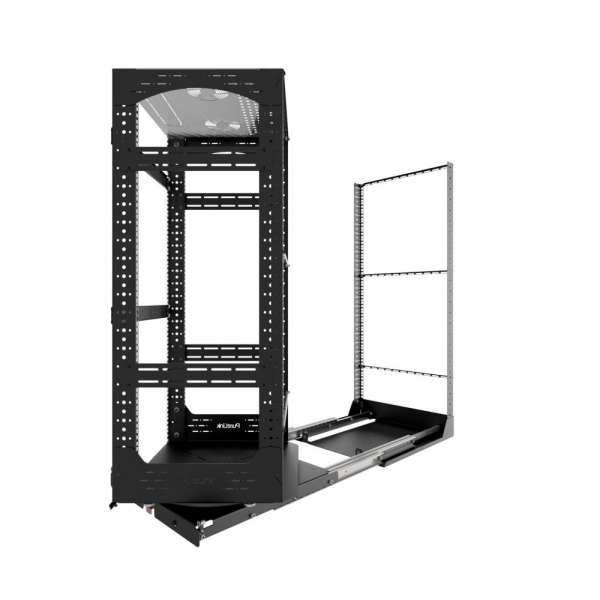 19" Auszieh- und drehbares Rack 24RU, 160kg Traglast, 490B x 510T x 1141H