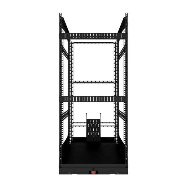 19" Auszieh- und drehbares Rack 24RU, 200kg Traglast, 490B x 608T x 1141H