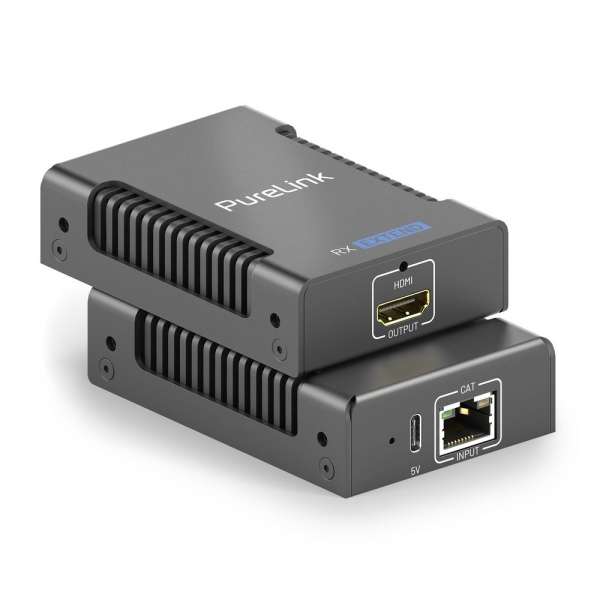 PureTools – HDMI-2.0-CatX-Extender-Set – 18 Gbit/s Signalverlängerung bis zu 60 m über Cat.6a-Kabel