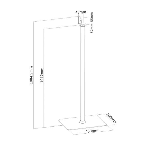 PureMounts® Lautsprecher Stand Play1, schwarz