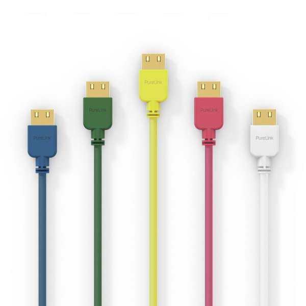 HDMI Kabel - PureInstall - Slim 1,00m - Gelb