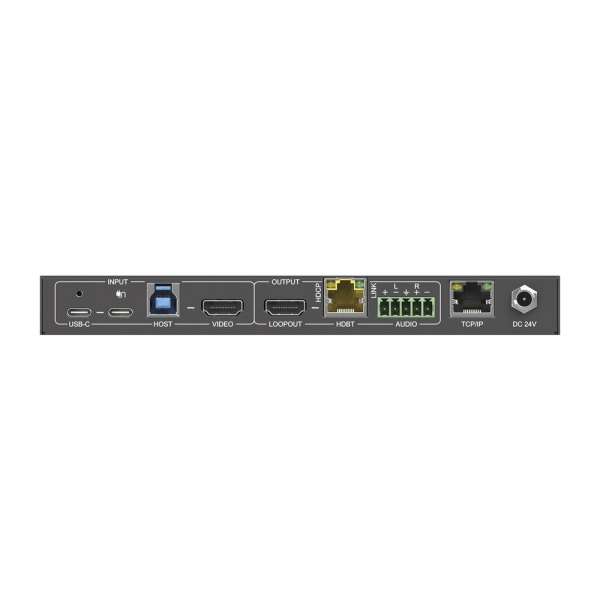 PureTools - 2x1 4K HDBT Extender Switch - 4K HDBaseT 3.0 Video- und Datenverlängerung mit HDMI/USB-B & USB-C Eingängen