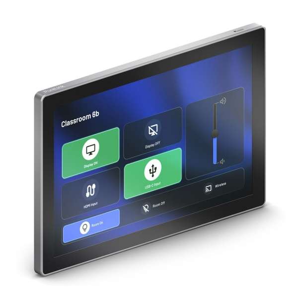 PureTools – Programmierbares 10" In-Wall Touchpanel – 10" 1280x800 Bedienfeld (Android 11), PoE/DC, Gigabit-LAN, RS-485 und Programmiersoftware