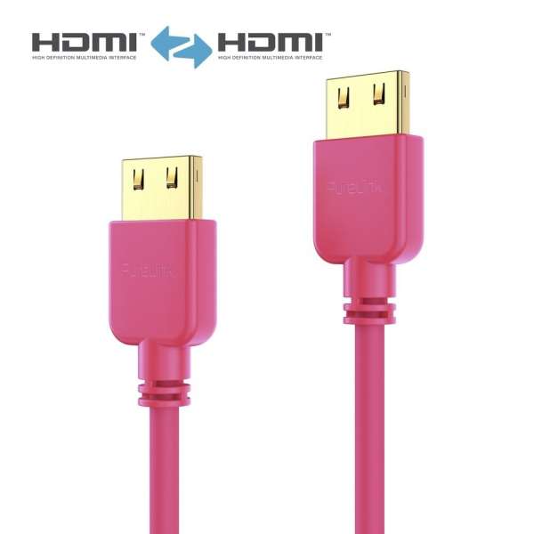 HDMI Kabel - PureInstall - Slim 2,00m - Rot