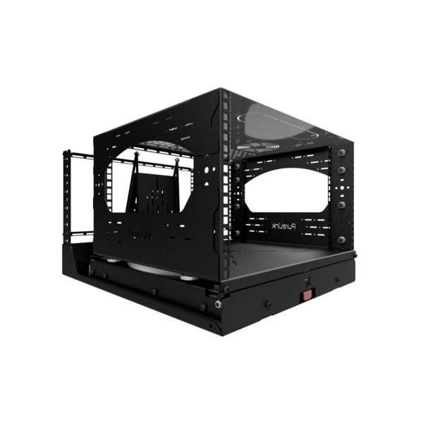 19" Auszieh- und drehbares Rack 6RU, 130kg Traglast, 490B x 608T x 348H