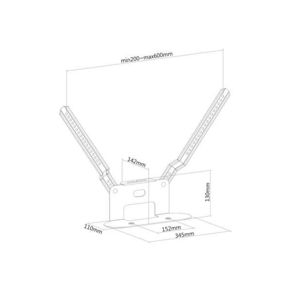 PureMounts® Lautsprecher Halterung für Sonos® Beam, weiß
